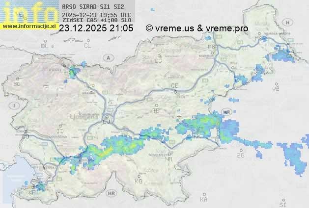 Radarska karta padavin