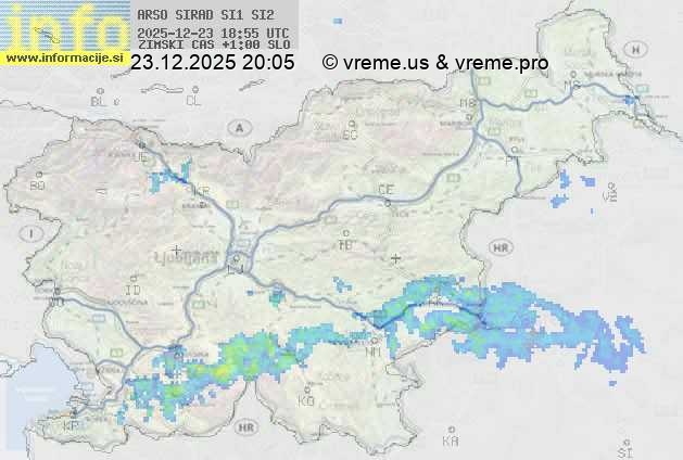 Radarska karta padavin