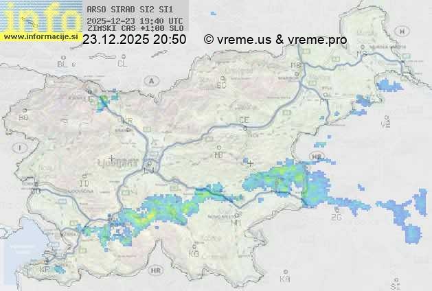 Radarska karta padavin