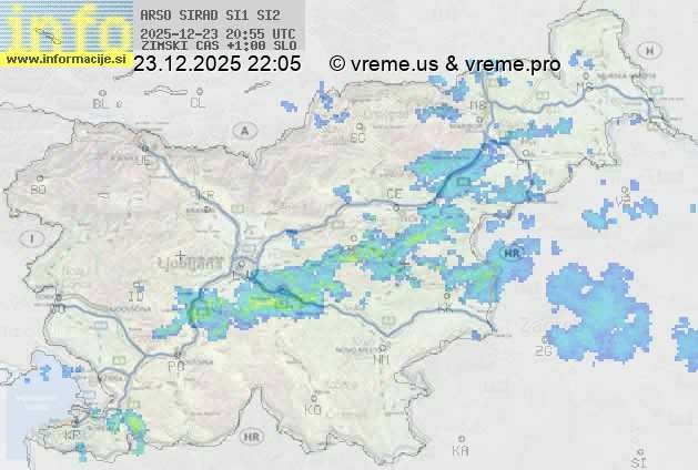 Radarska karta padavin