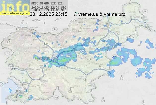 Radarska karta padavin