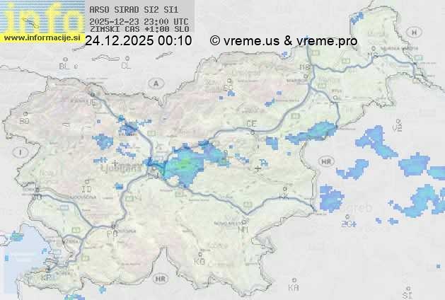 Radarska karta padavin