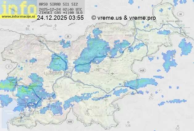 Radarska karta padavin