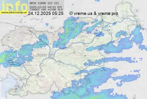 Radarska karta padavin