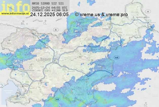 Radarska karta padavin