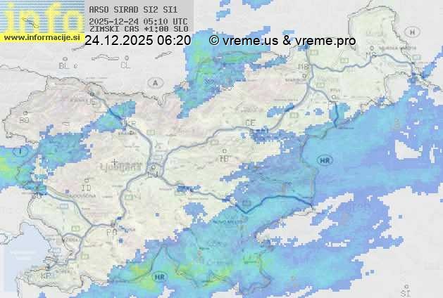 Radarska karta padavin
