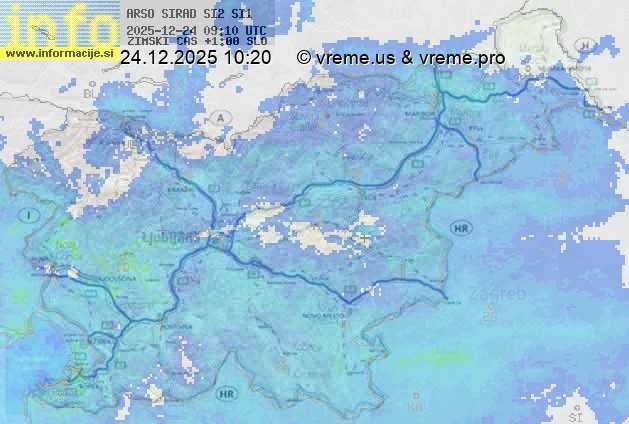 Radarska karta padavin