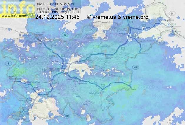 Radarska karta padavin