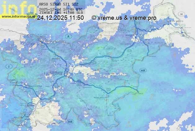 Radarska karta padavin
