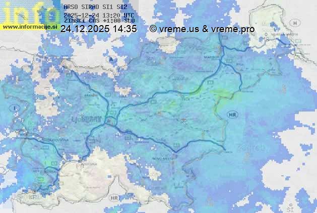 Radarska karta padavin