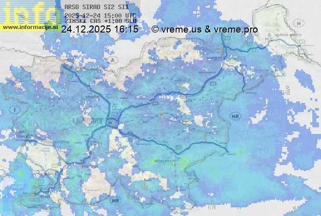 Radarska karta padavin