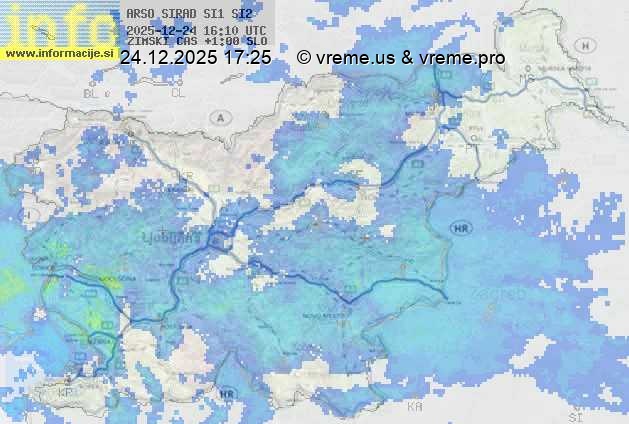 Radarska karta padavin