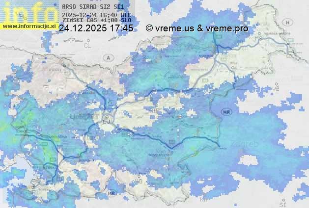 Radarska karta padavin