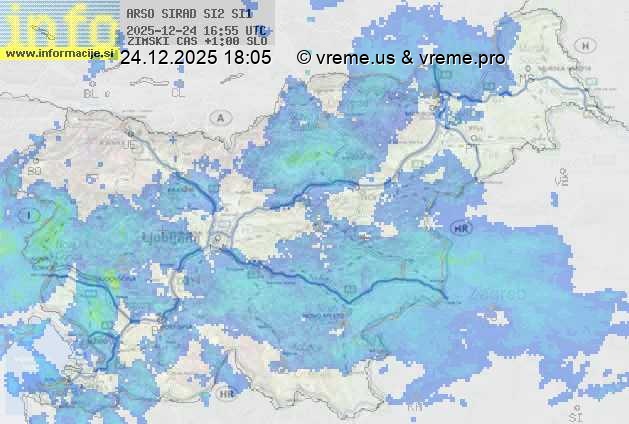 Radarska karta padavin