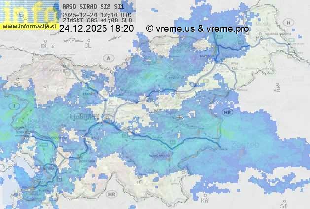 Radarska karta padavin