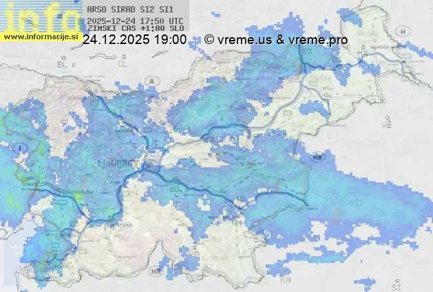 Radarska karta padavin