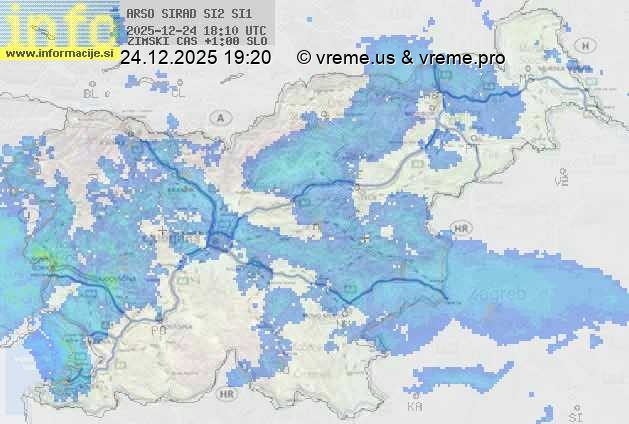 Radarska karta padavin