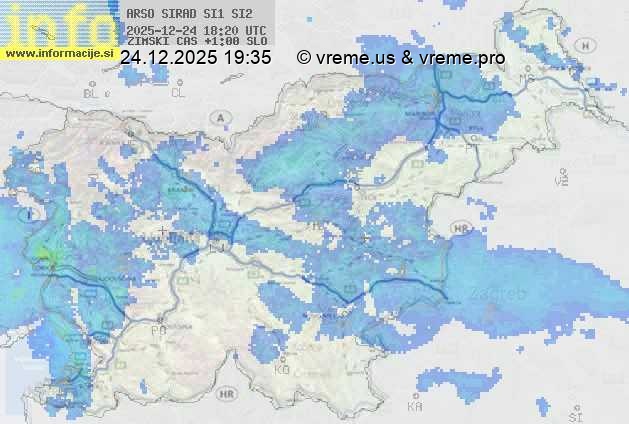 Radarska karta padavin