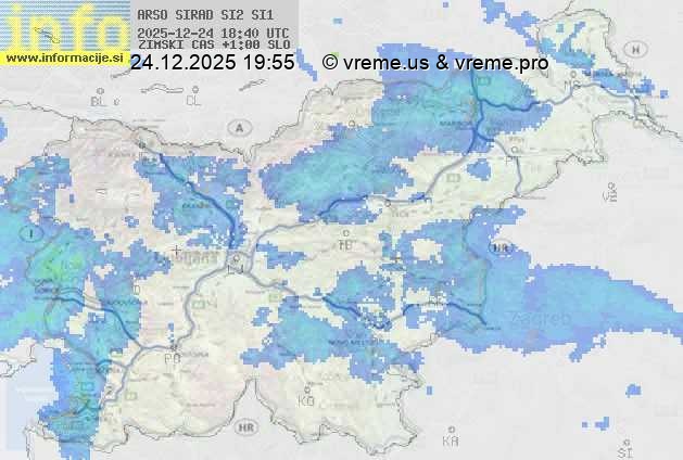 Radarska karta padavin