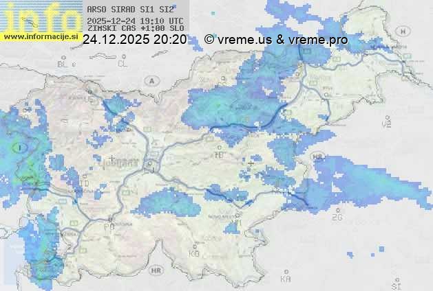 Radarska karta padavin