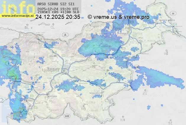 Radarska karta padavin