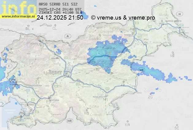 Radarska karta padavin