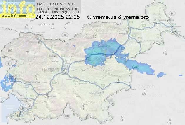 Radarska karta padavin