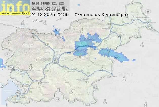 Radarska karta padavin