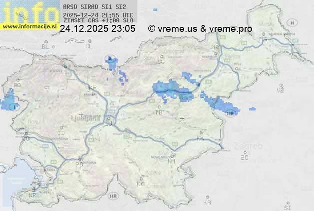 Radarska karta padavin