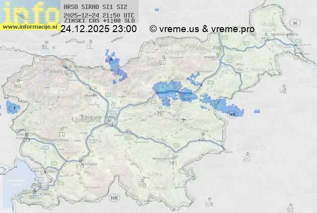 Radarska karta padavin