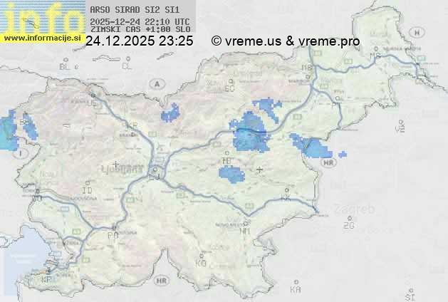 Radarska karta padavin