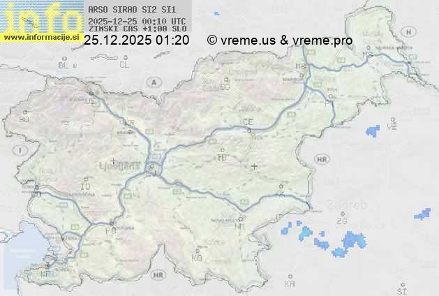Radarska karta padavin