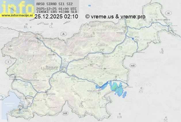 Radarska karta padavin