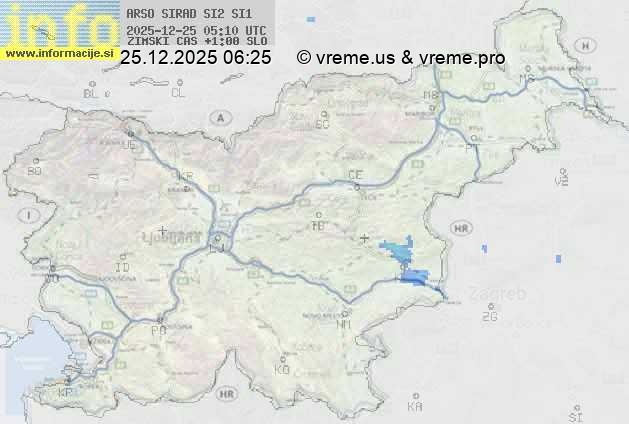 Radarska karta padavin