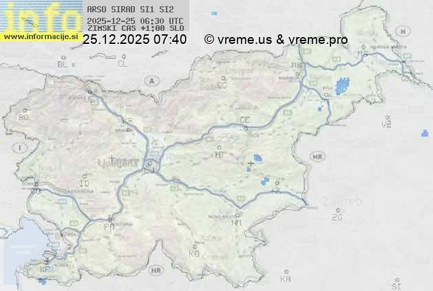 Radarska karta padavin