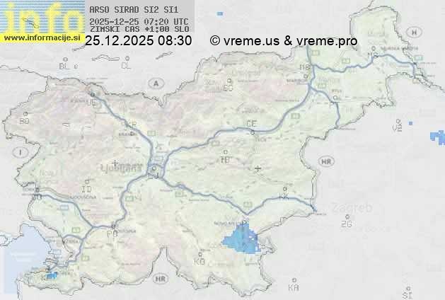 Radarska karta padavin