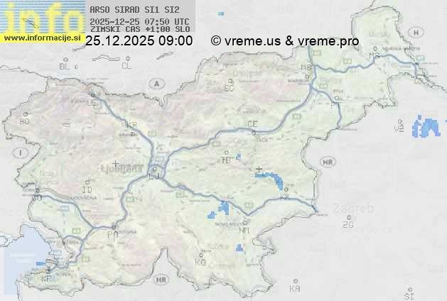 Radarska karta padavin