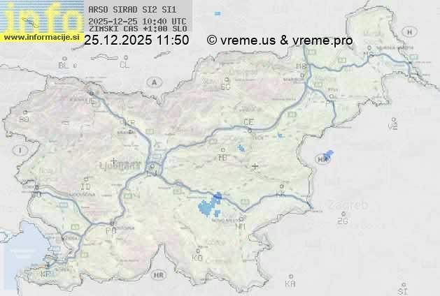 Radarska karta padavin