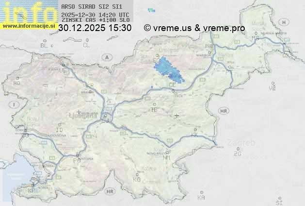 Radarska karta padavin