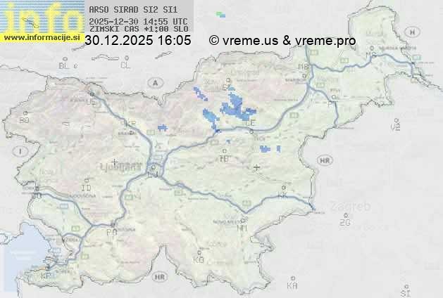 Radarska karta padavin