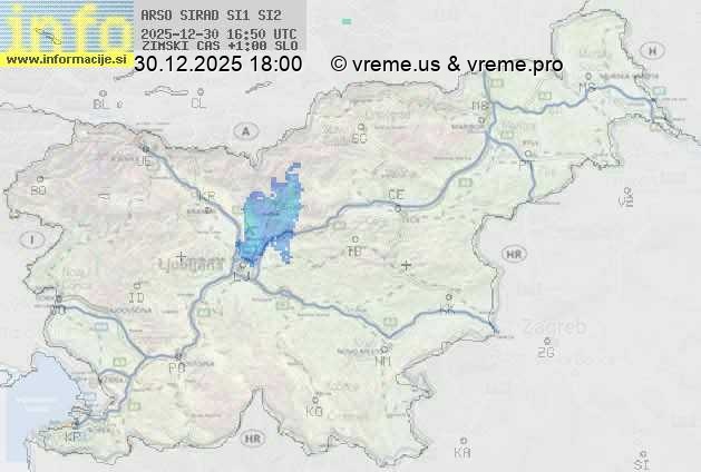 Radarska karta padavin