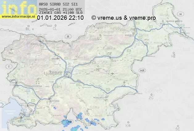 Radarska karta padavin