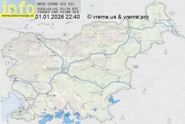 Radarska karta padavin