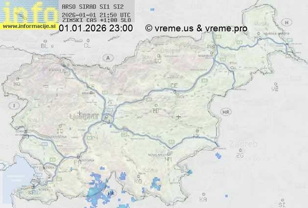 Radarska karta padavin