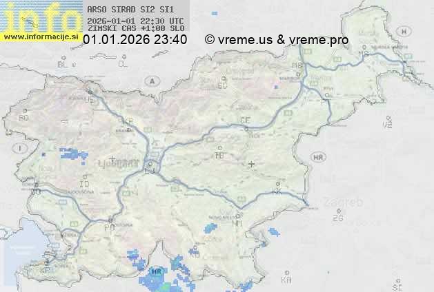 Radarska karta padavin