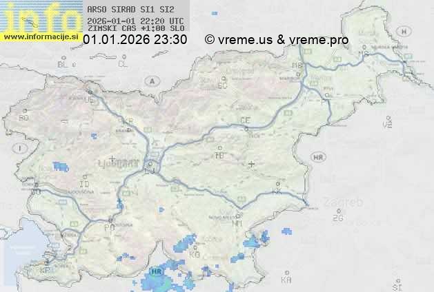 Radarska karta padavin