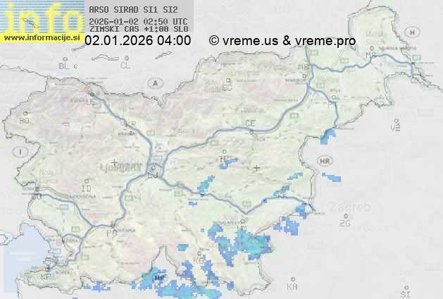 Radarska karta padavin