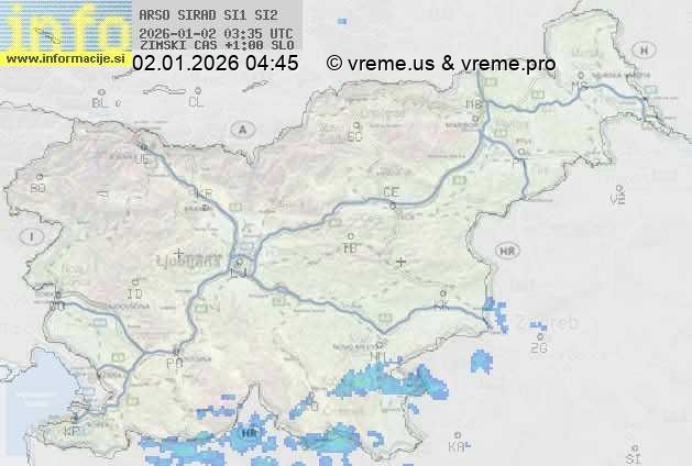 Radarska karta padavin