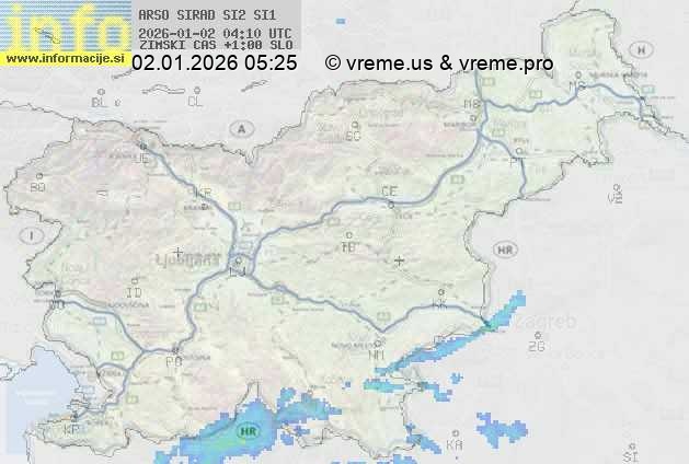 Radarska karta padavin