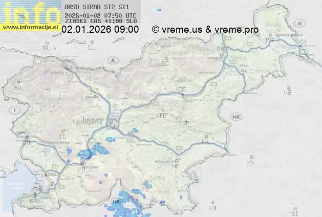 Radarska karta padavin